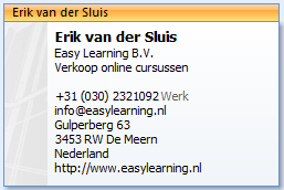 Digitale visitekaartjes maken