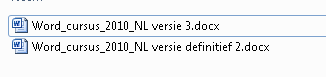 Documenten vergelijken in Word