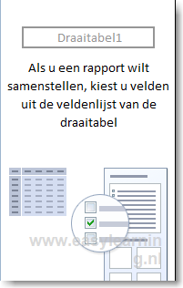 Draaitabellen in Excel maken 01 - Excel 2010