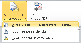 Etiketten maken in Word 2010