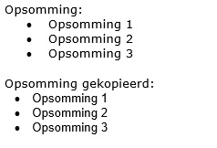 Opsomtekens meerdere niveaus
