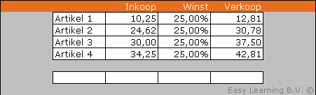 Speciaal plakken in Excel 01