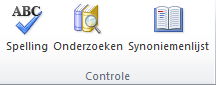 Spellingscontrole in Excel