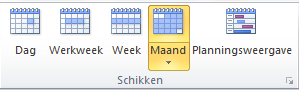 Weeknummers in Maandweergave Outlook
